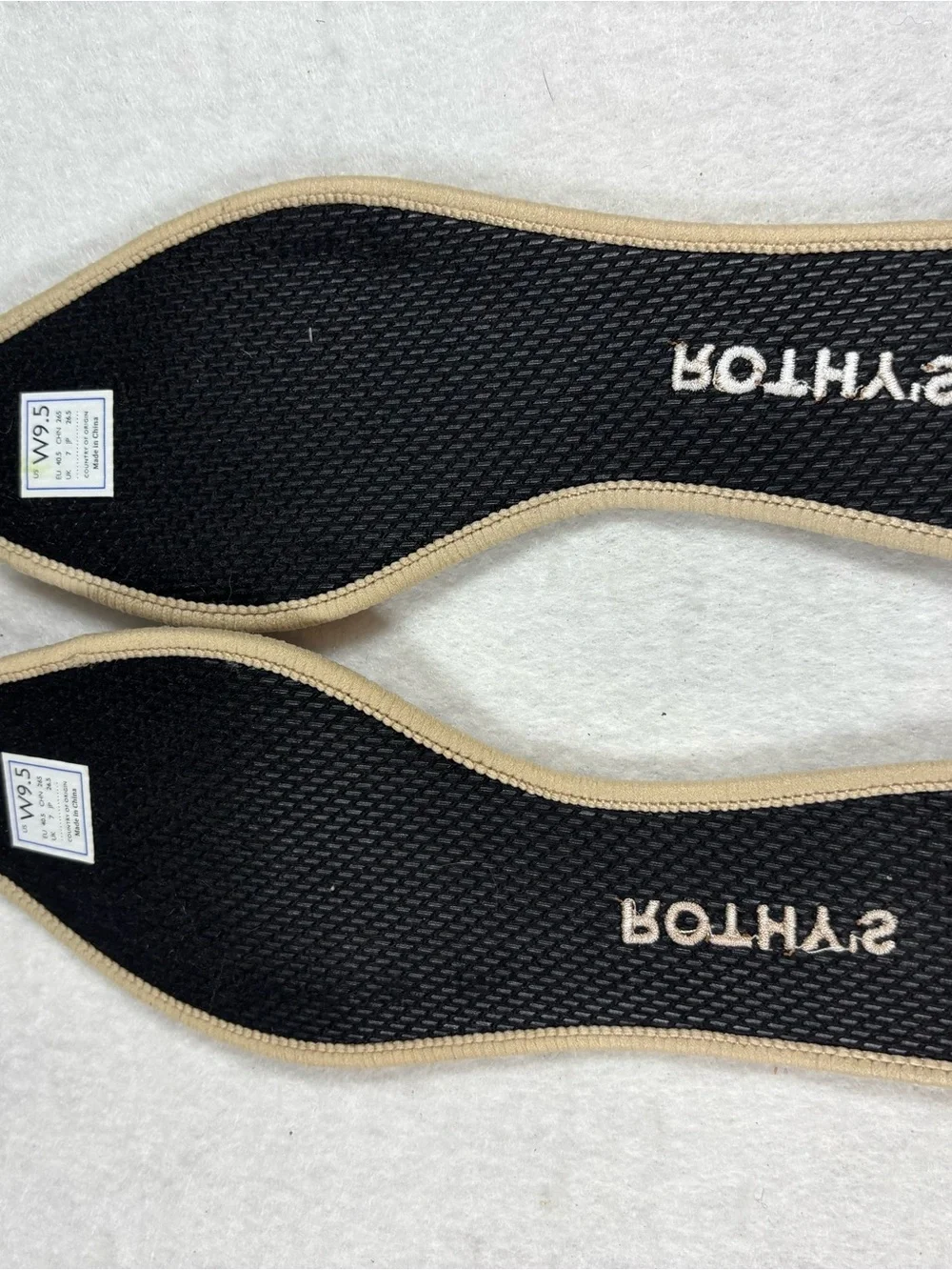 Rothy’s The Point Flats Women’s Size 9.5 Beige Knit Pointed Toe Washable